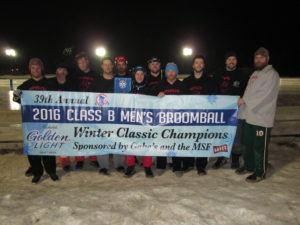 The WRANGLERS of Minneapolis defeated Rochester United 3-1 in the Men's Class B Championship Game.