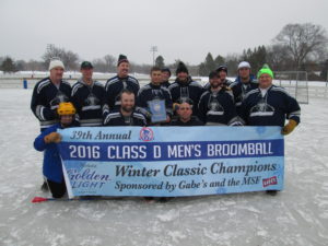The SILVERBACKS of St. Paul defeated District V of St. Paul 2-1 in Men's Class D Championship Game.