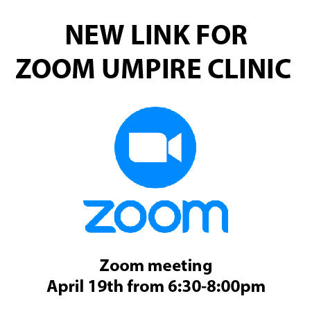 NEW UPDATED ZOOM UMPIRE CLINIC LINK